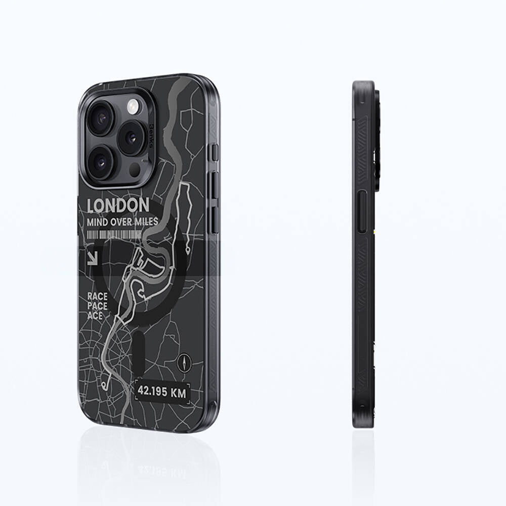 Apple iPhone 14 Pro Kılıf M-safe Şarj Özellikli Benks City Serisi Kapak Siyah