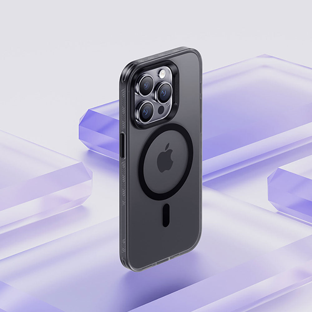 Apple iPhone 14 Pro Kılıf M-safe Şarj Özellikli Benks Lucid Armor Kapak Siyah