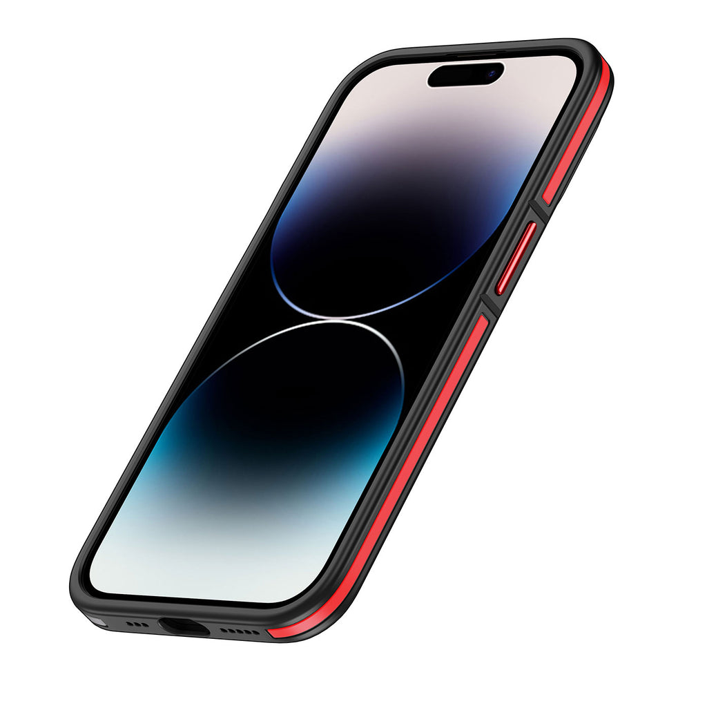 Apple iPhone 14 Pro Kılıf M-safe Şarj Özellikli Mat Görünümlü Wlons Vevo Kapak Siyah