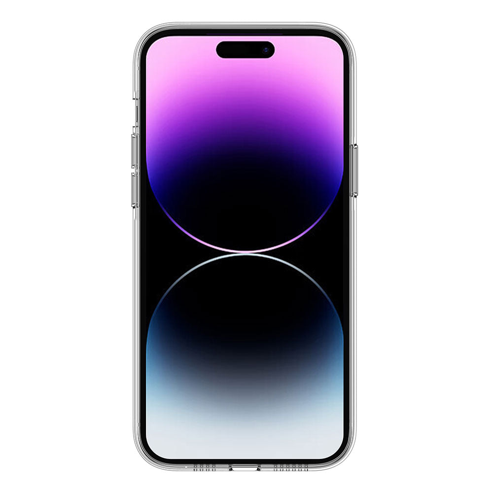 Apple iPhone 14 Pro Kılıf M-safe Şarj Özellikli Transparan Sert PC Wlons Pita Kapak Renksiz