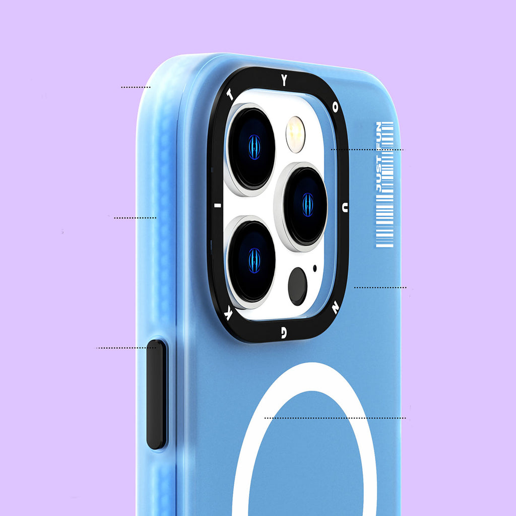 Apple iPhone 14 Pro Kılıf M-safe Şarj Özellikli Youngkit Colored Sand Serisi Kapak Siyah