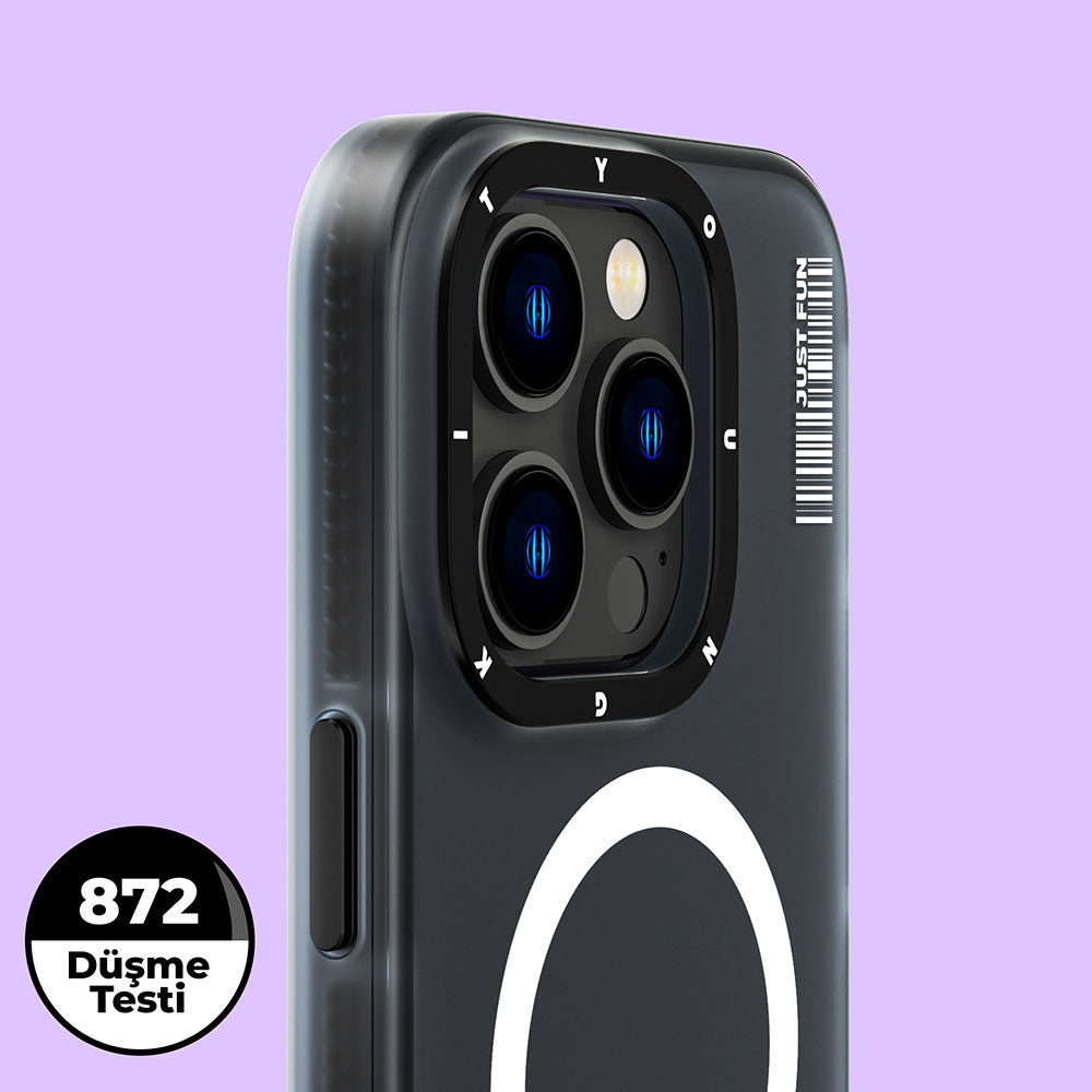 Apple iPhone 14 Pro Kılıf M-safe Şarj Özellikli Youngkit Colored Sand Serisi Kapak Pembe