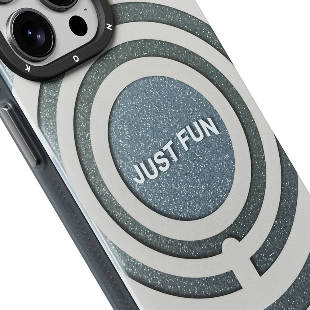 Apple iPhone 14 Pro Kılıf M-safe Şarj Özellikli Youngkit Star Dazzle Serisi Kapak Turkuaz