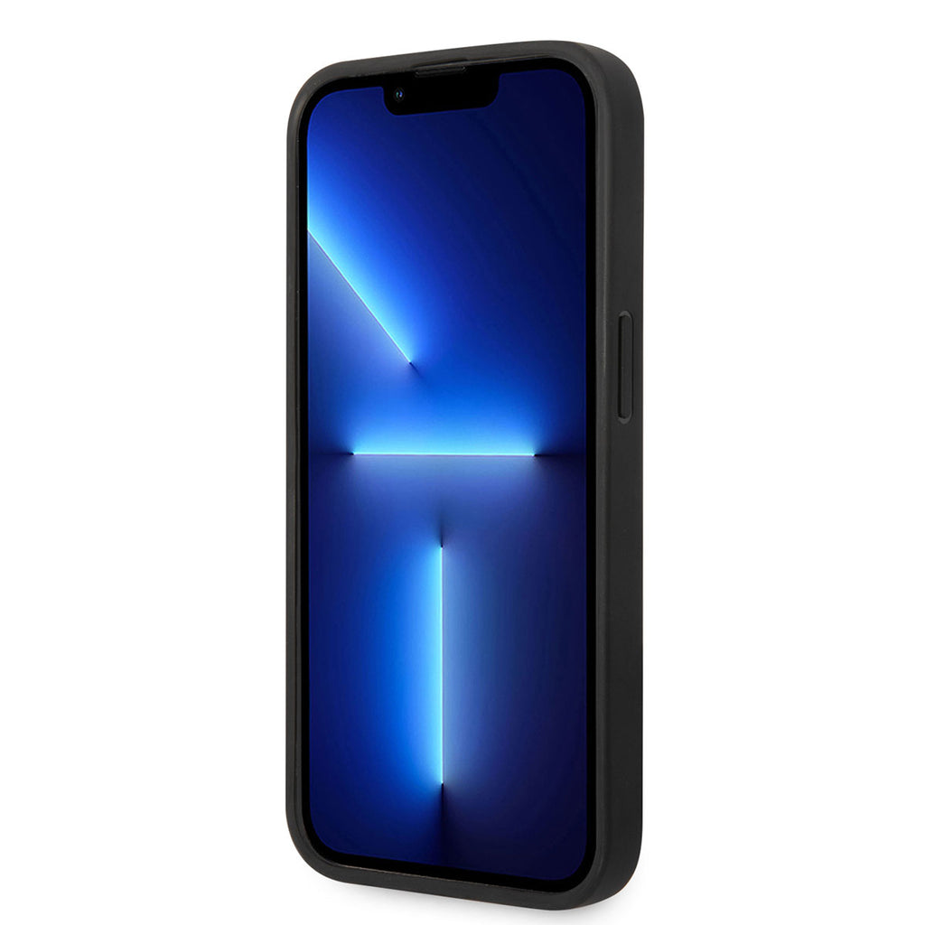 Apple iPhone 14 Pro Kılıf Mercedes Benz M-safe Şarj Özellikli Urban Deri Kapak Siyah