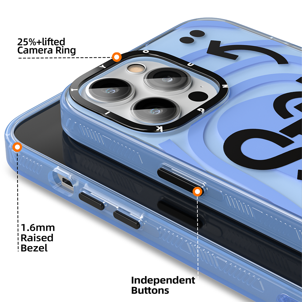 Apple iPhone 14 Pro Kılıf Mutlu Mod Figürlü YoungKit Happy Mood Serisi Kapak Kırmızı