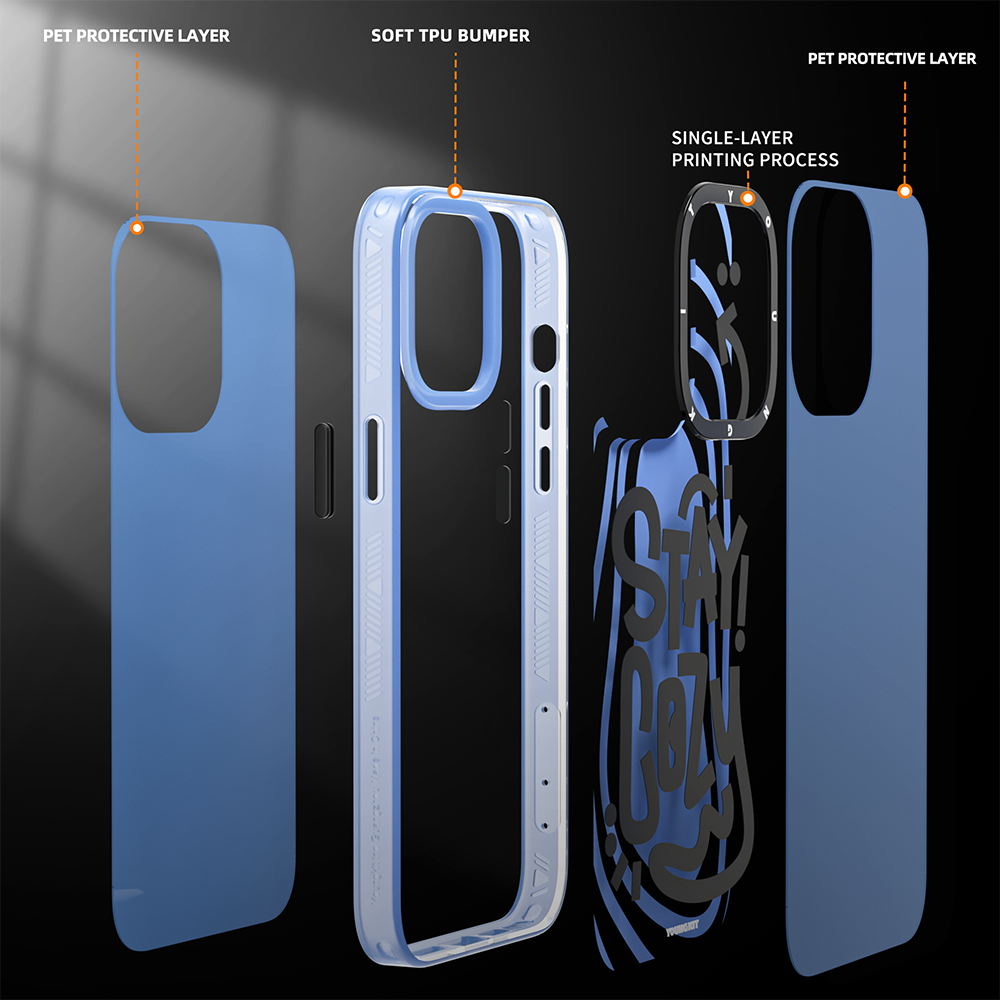 Apple iPhone 14 Pro Kılıf Mutlu Mod Figürlü YoungKit Happy Mood Serisi Kapak Su Yeşil