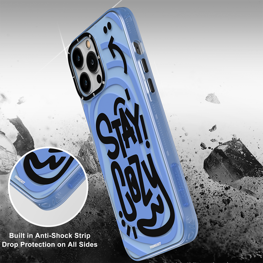 Apple iPhone 14 Pro Kılıf Mutlu Mod Figürlü YoungKit Happy Mood Serisi Kapak Kırmızı