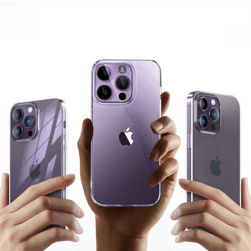 Apple iPhone 14 Pro Kılıf Şeffaf Airbag Tasarımlı Wiwu ZCC-108 Concise Serisi Kapak Renksiz