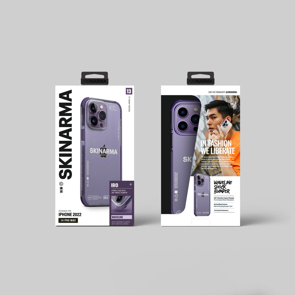 Apple iPhone 14 Pro Kılıf SkinArma Şeffaf Airbag Tasarımlı Iro Kapak Kırmızı