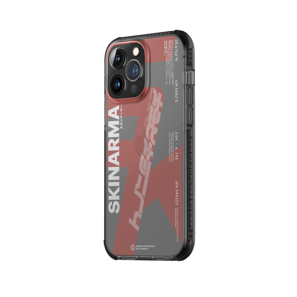 Apple iPhone 14 Pro Kılıf SkinArma Şeffaf Airbag Tasarımlı Raku Kapak Turuncu