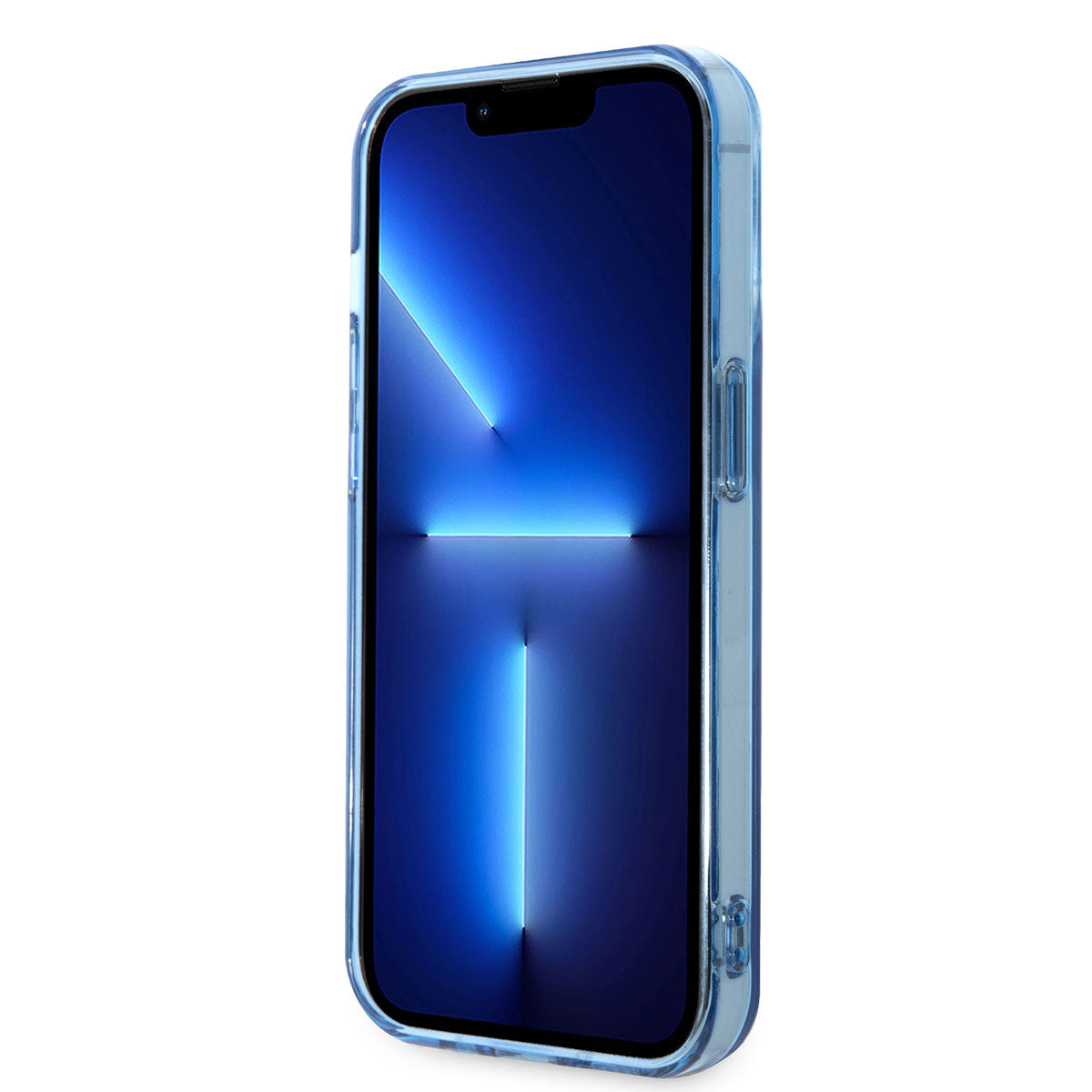 Apple iPhone 14 Pro Kılıf U.S. POLO ASSN. M-safe Şarj Özellikli Transparan Tasarım Kapak Mavi