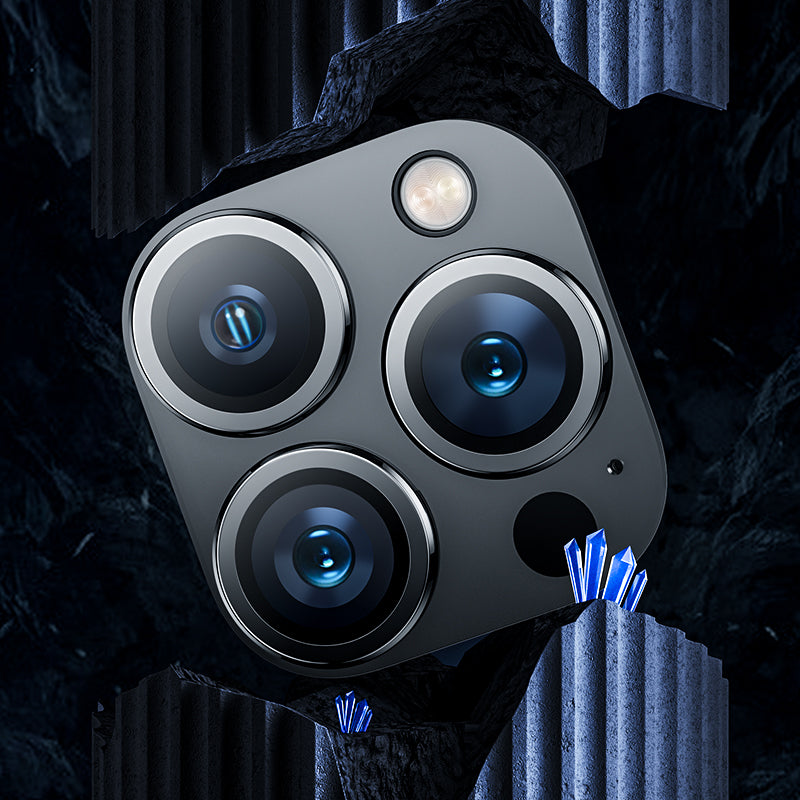 Apple iPhone 14 Pro Max Benks DR Safir Kamera Lens Koruyucu Derin Mor