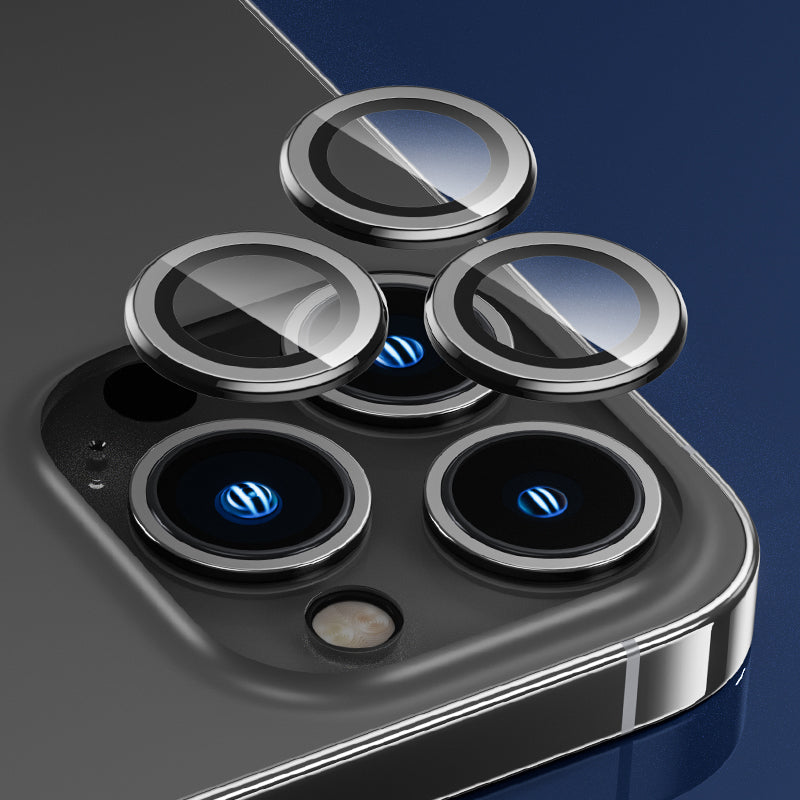 Apple iPhone 14 Pro Max Benks DR Safir Kamera Lens Koruyucu Siyah