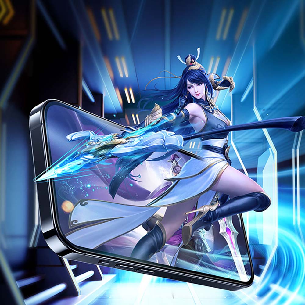 Apple iPhone 14 Pro Max Benks Gaming Anti-Dust Toz Önleyici Mat Cam Ekran Koruyucu Siyah