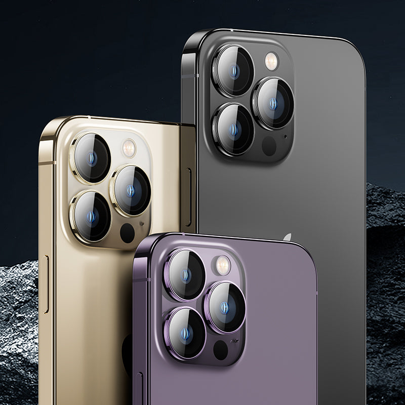 Apple iPhone 14 Pro Max Benks King Kong PVD Kamera Lens Koruyucu Derin Mor