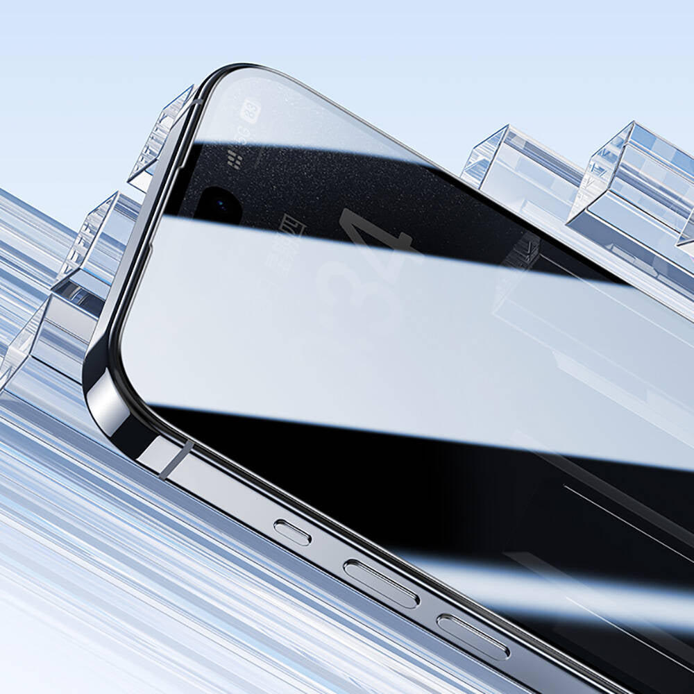 Apple iPhone 14 Pro Max Benks Ultra Shield 0.4mm Ekran Koruyucu + Kolay Uygulama Aparatlı Siyah