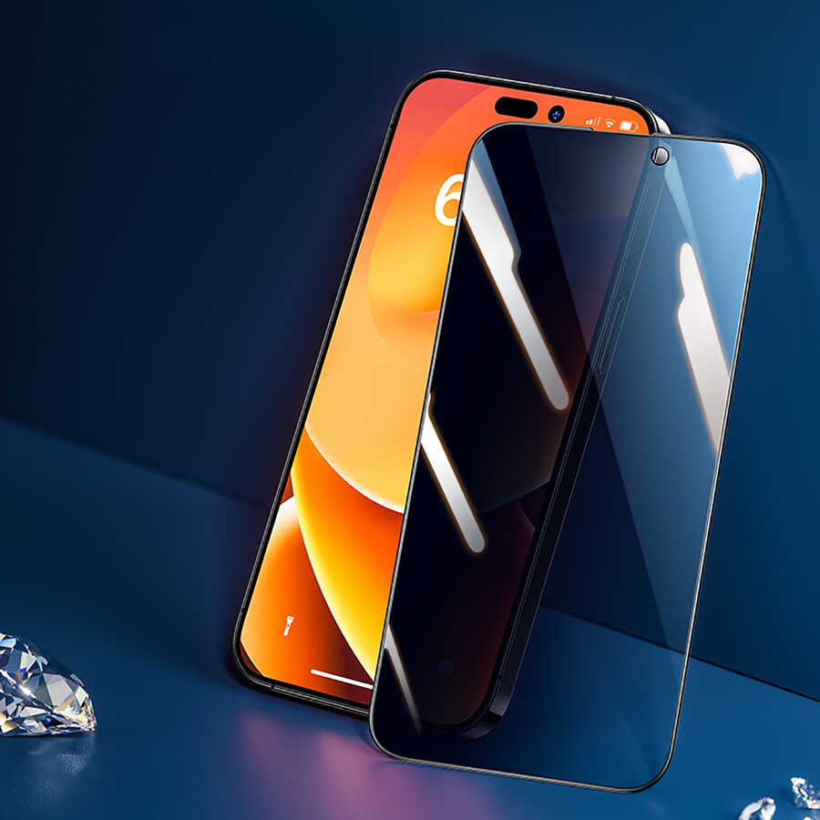 Apple iPhone 14 Pro Max Benks V Pro Plus Privacy Hayalet Ekran Koruyucu Siyah