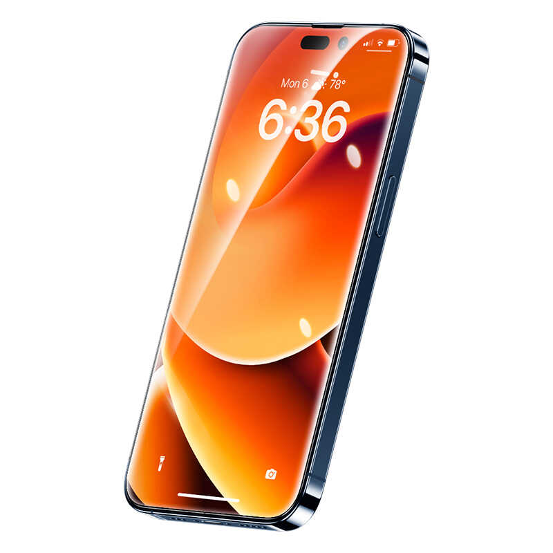 Apple iPhone 14 Pro Max Benks V Pro Plus Şeffaf Ekran Koruyucu Siyah