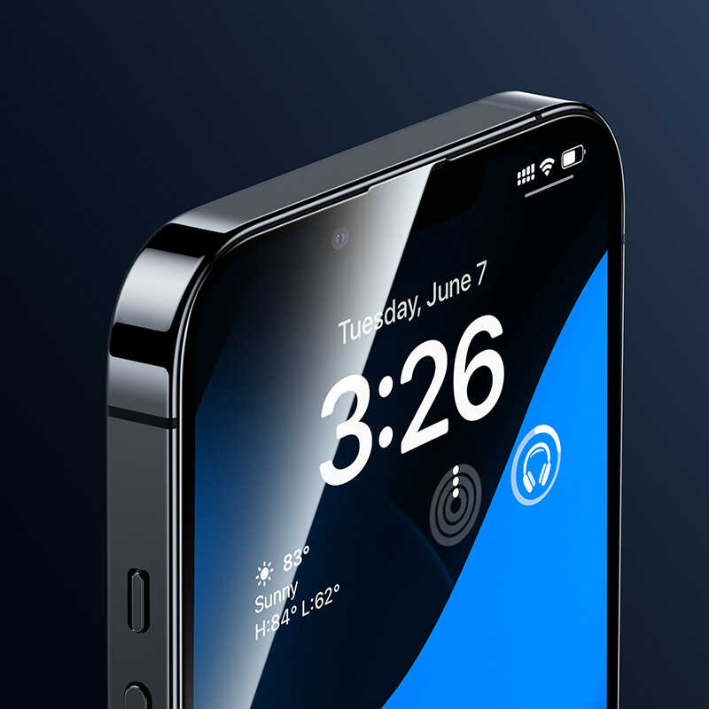 Apple iPhone 14 Pro Max Benks Warrior Safir Coating Cam Ekran Koruyucu Siyah