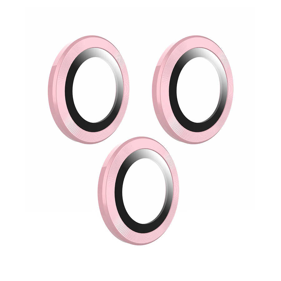 Apple iPhone 14 Pro Max Go Des Eagle Kamera Lens Koruyucu Rose Gold