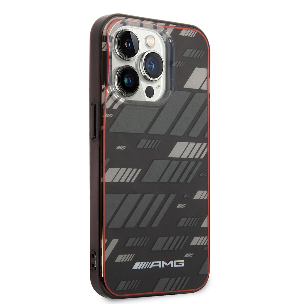 Apple iPhone 14 Pro Max Kılıf AMG Transparan Çift Katmanlı Grafik Dizayn I Kapak Siyah