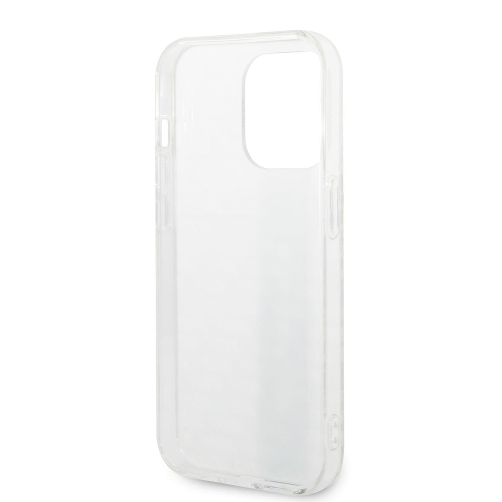 Apple iPhone 14 Pro Max Kılıf AMG Transparan Çift Katmanlı Karbon Dizayn II Kapak Siyah