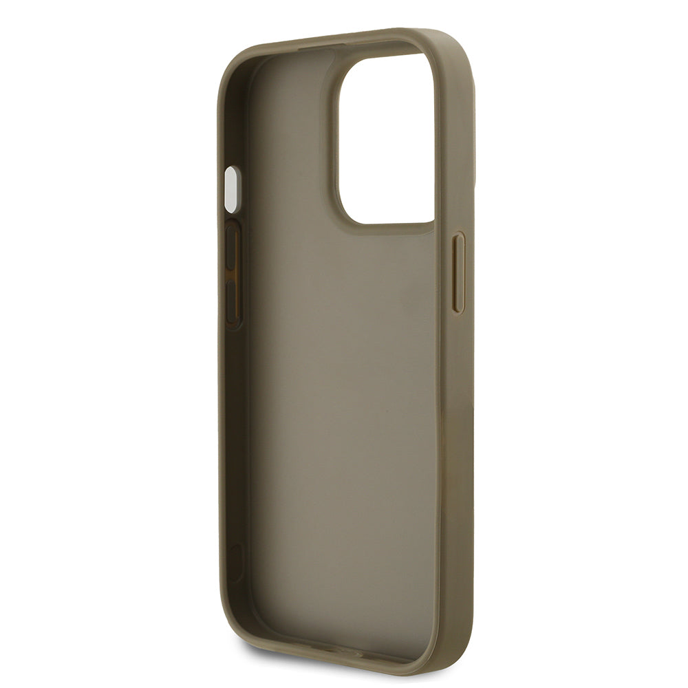 Apple iPhone 14 Pro Max Kılıf DKNY Orjinal Lisanslı Taşlı DKNY Yazılı Metalik Rhinestones PU Deri Kapak Siyah