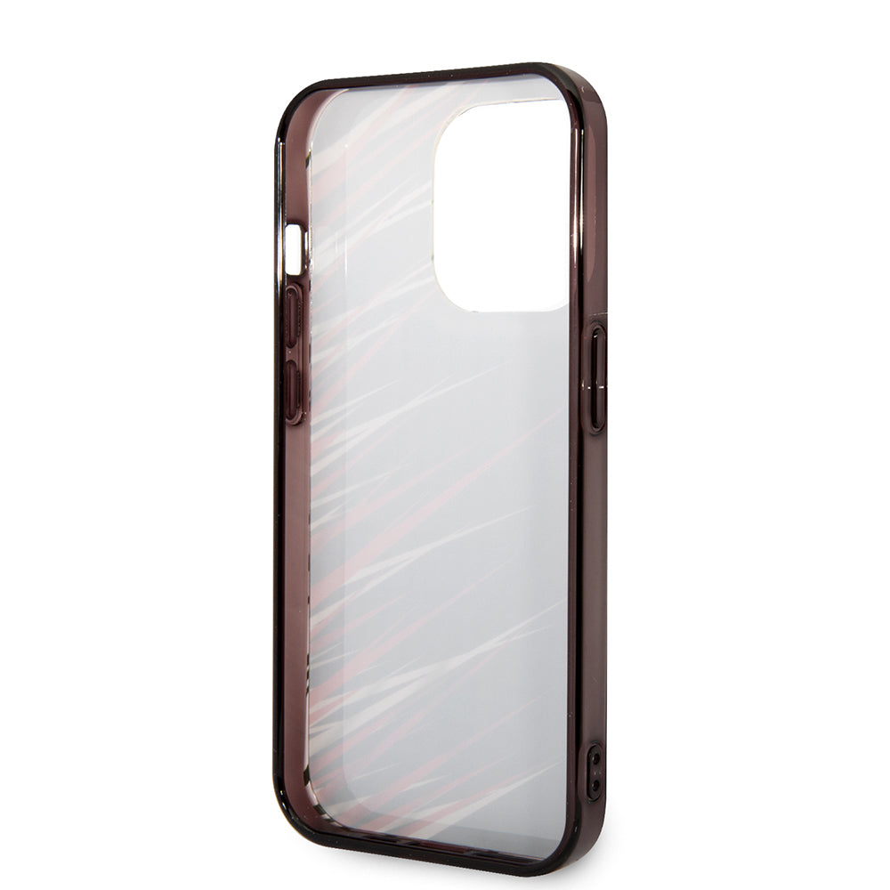 Apple iPhone 14 Pro Max Kılıf Ferrari Orjinal Lisanslı Baskı Logolu Çimen Desenli Kapak Sarı