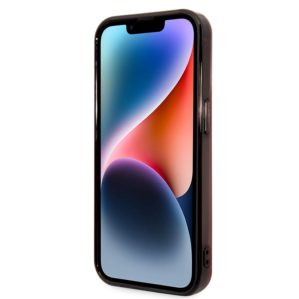 Apple iPhone 14 Pro Max Kılıf Ferrari Orjinal Lisanslı Baskı Logolu Çimen Desenli Kapak Kırmızı