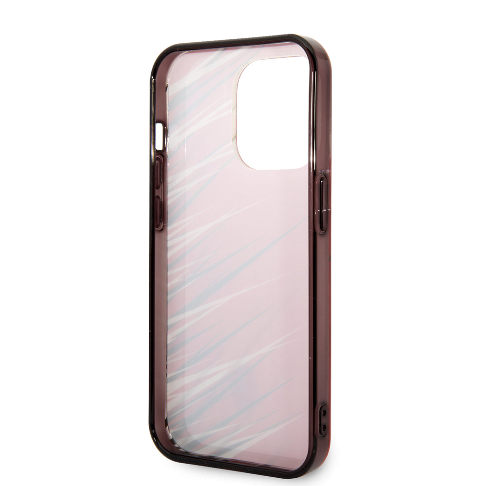 Apple iPhone 14 Pro Max Kılıf Ferrari Orjinal Lisanslı Baskı Logolu Çimen Desenli Kapak Siyah