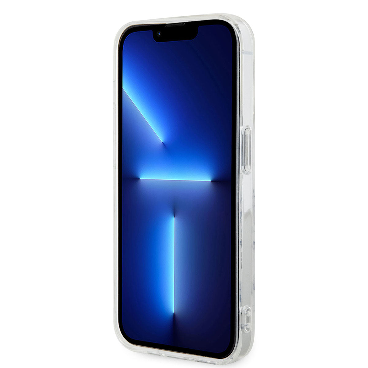 Apple iPhone 14 Pro Max Kılıf GUESS M-safe Şarj Özellikli Mermer Desenli Kapak Beyaz