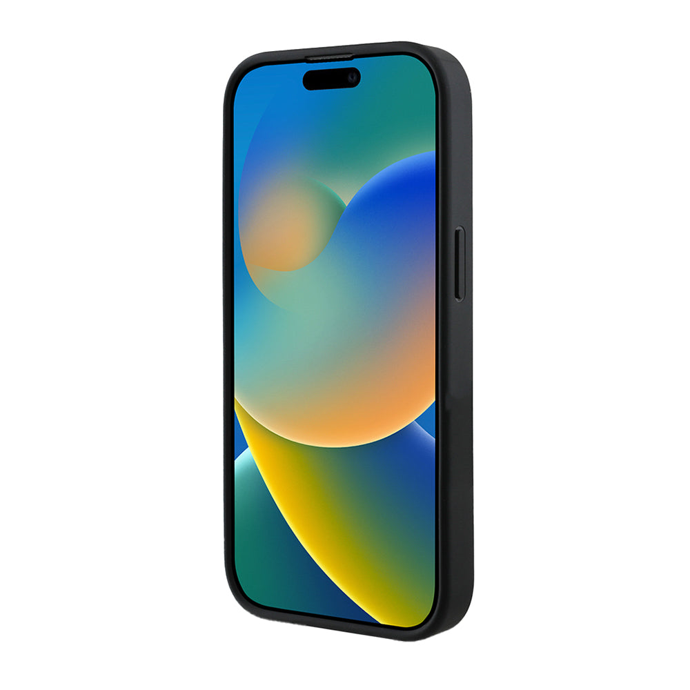 Apple iPhone 14 Pro Max Kılıf Guess Orjinal Lisanslı M-safe Şarj Özellikli 4G Desen Yazı Logolu Kapak Kahverengi