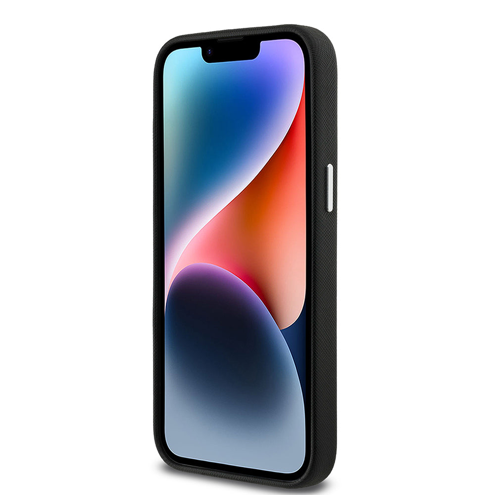 Apple iPhone 14 Pro Max Kılıf Karl Lagerfeld Orjinal Lisanslı K&C Heads Pin Kapak Siyah