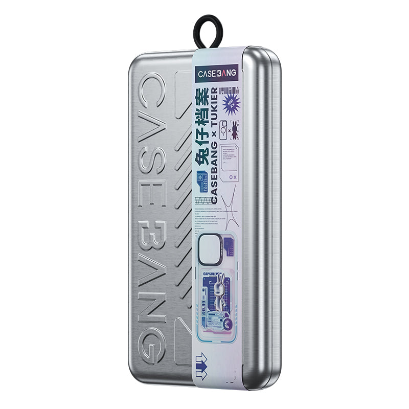 Apple iPhone 14 Pro Max Kılıf M-safe Şarj Özellikli Benks Casebang Rabbit Kapak Mavi