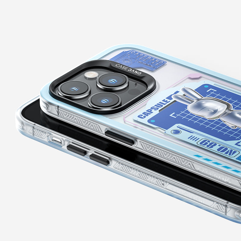 Apple iPhone 14 Pro Max Kılıf M-safe Şarj Özellikli Benks Casebang Rabbit Kapak Pembe