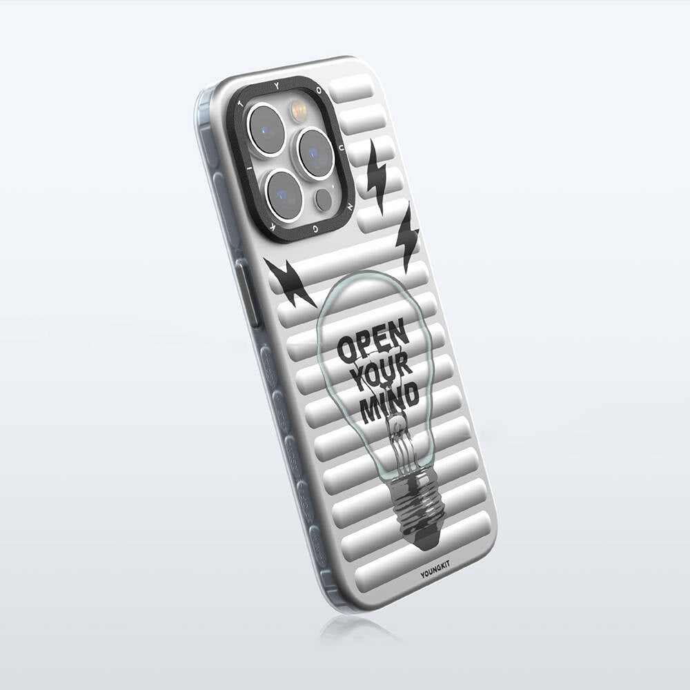 Apple iPhone 14 Pro Max Kılıf M-safe Şarj Özellikli Youngkit Open Mind Serisi Kapak Siyah