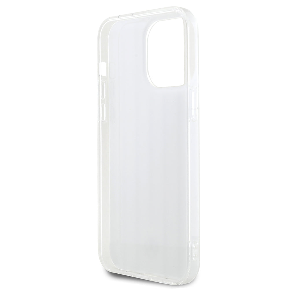 Apple iPhone 14 Pro Max Kılıf Mercedes Benz Orjinal Lisanslı New Urban 3 Sert PC Paralel Çizgi Desenli Kapak Beyaz