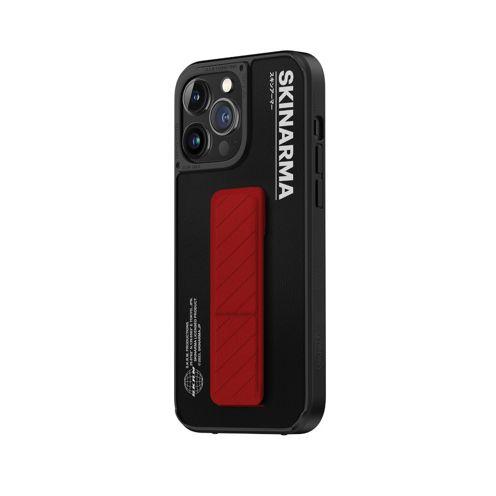 Apple iPhone 14 Pro Max Kılıf SkinArma Standlı Deri Görünümlü Gyo Kapak Siyah