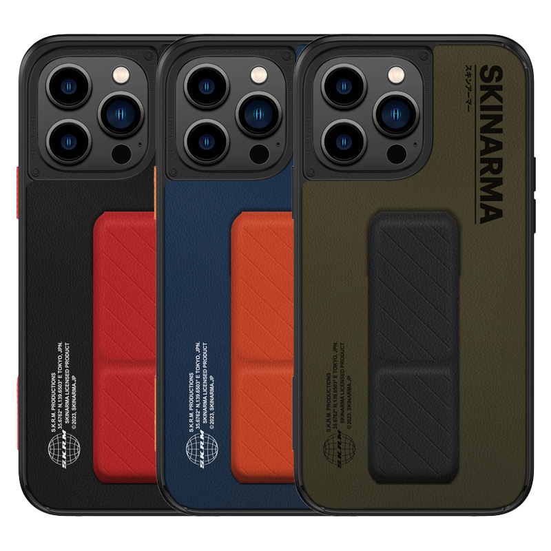 Apple iPhone 14 Pro Max Kılıf SkinArma Standlı Deri Görünümlü Gyo Kapak Siyah