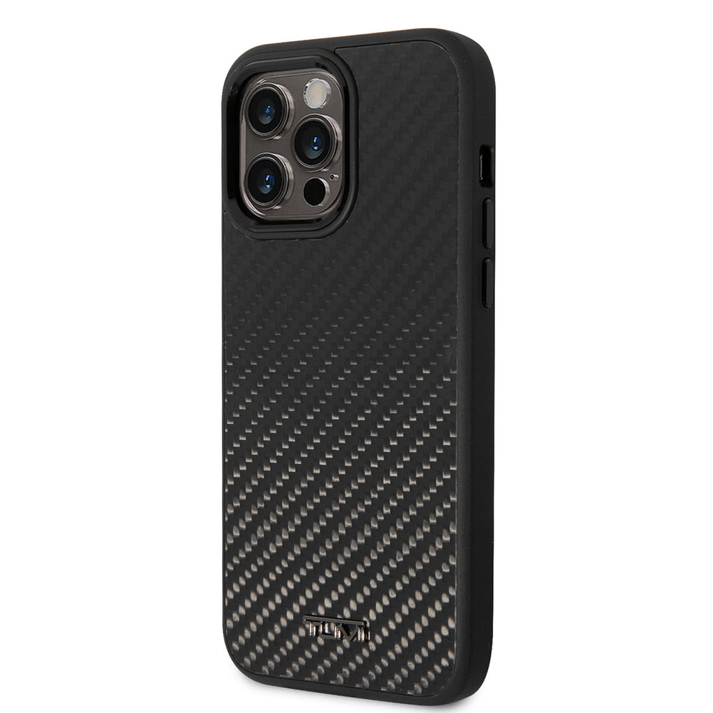 Apple iPhone 14 Pro Max Kılıf TUMI Hakiki Alüminyum Dizayn Kapak Siyah