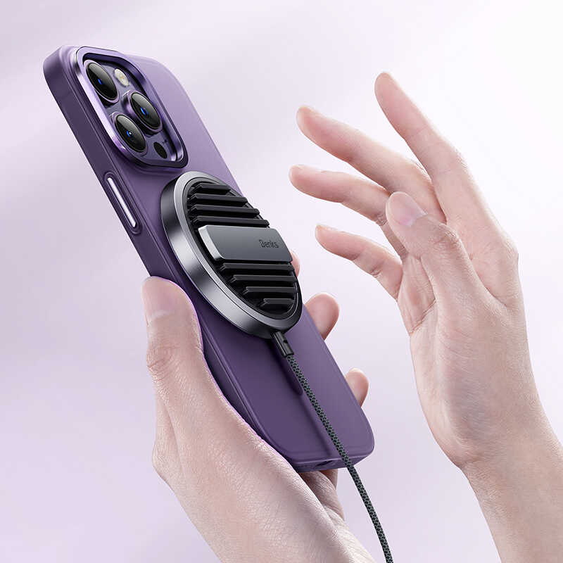 Apple iPhone 14 Pro Max Kılıf Wireless Şarj Destekli Benks Yeni Seri Magnetik Haze Kapak Gümüş