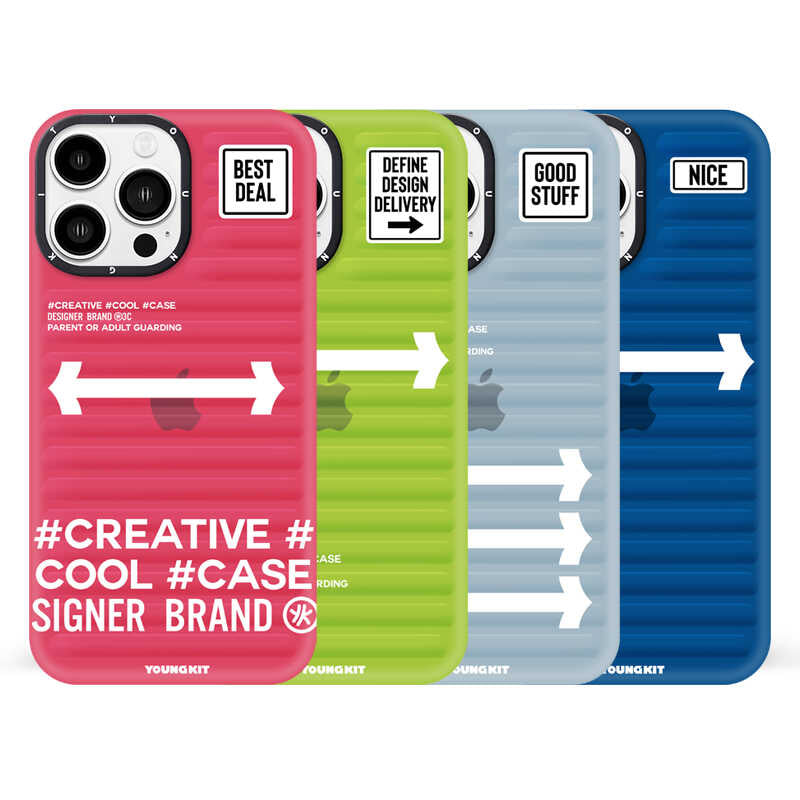 Apple iPhone 14 Pro Max Kılıf YoungKit Luggage FireFly Serisi Kapak Mavi