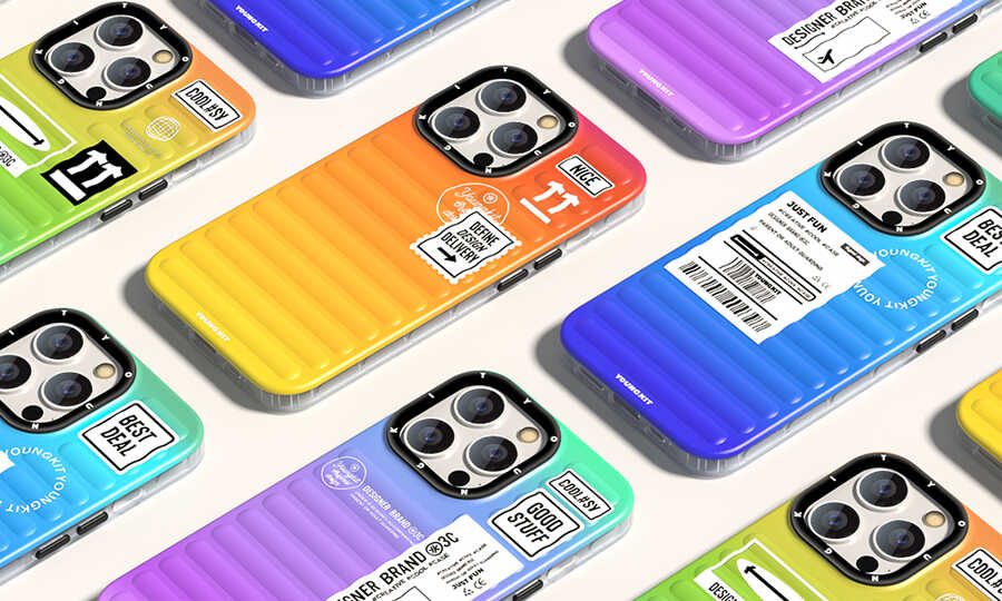 Apple iPhone 14 Pro Max Kılıf YoungKit The Secret Color Serisi Kapak Turuncu