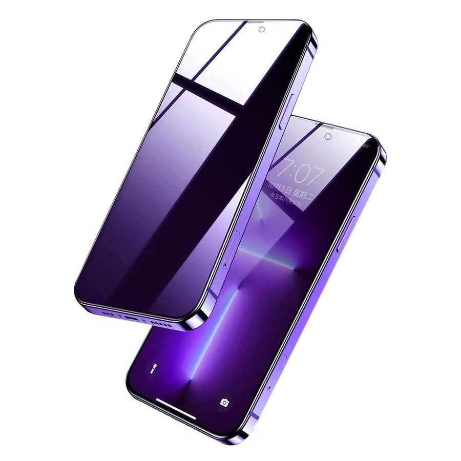 Apple iPhone 14 Pro Max Wiwu iPrivacy HD Anti-Peep Ekran Koruyucu Siyah