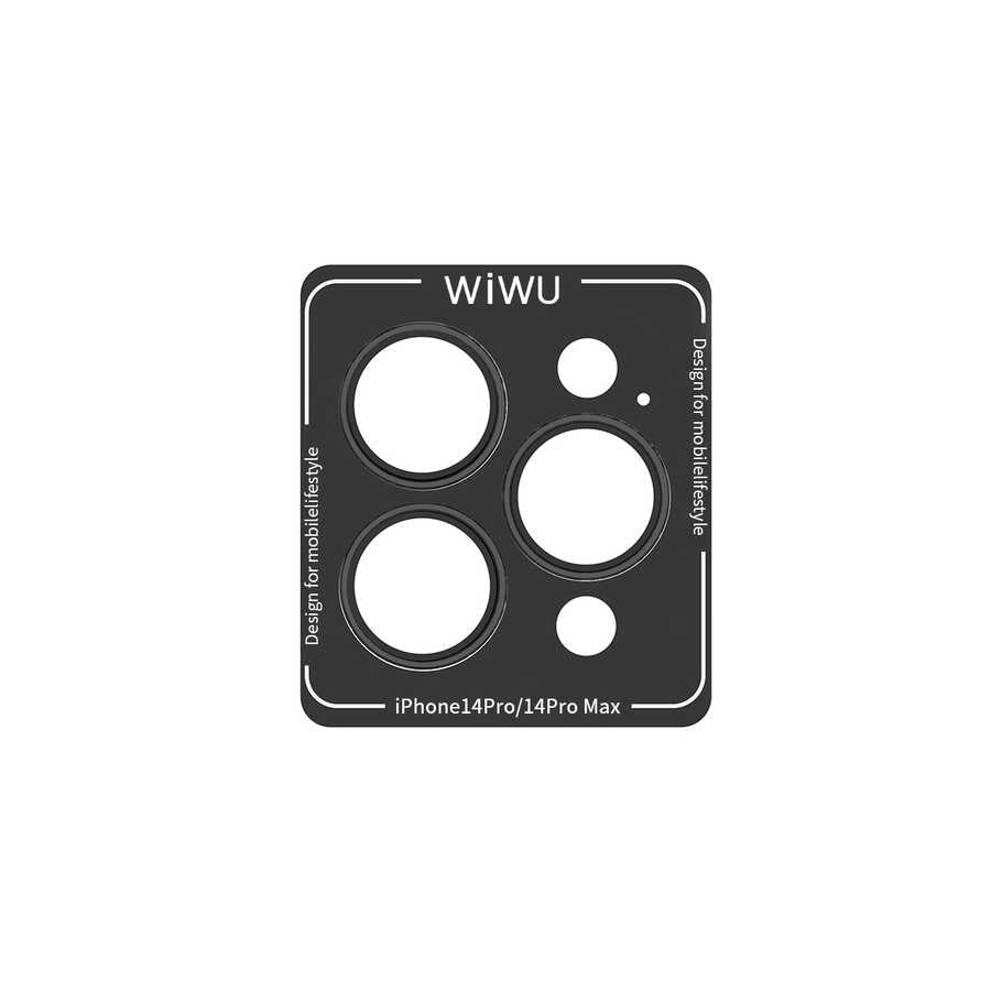 Apple iPhone 14 Pro Max Wiwu Lens Guard Metal Kamera Lens Koruyucu Gold