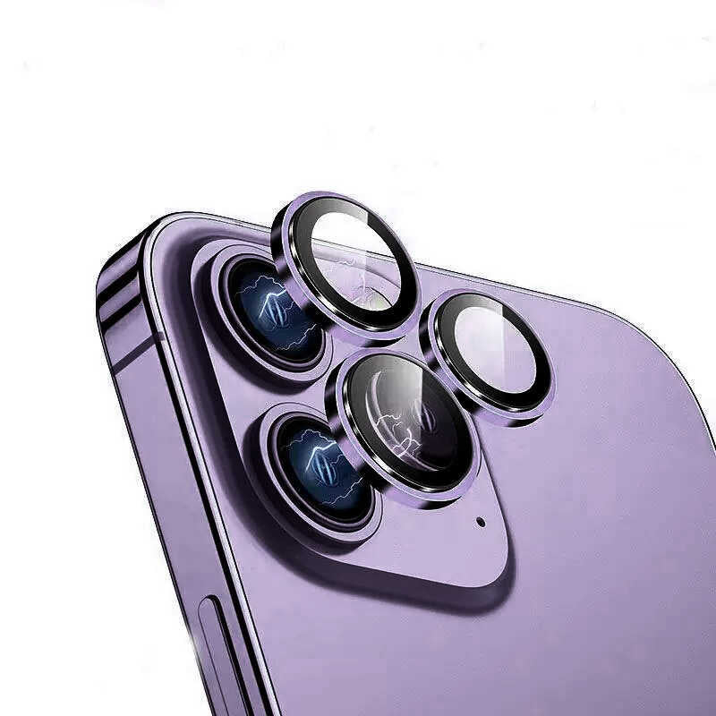 Apple iPhone 14 Pro Wiwu Lens Guard Metal Kamera Lens Koruyucu Gold