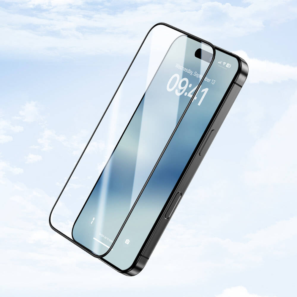 Apple iPhone 15 Benks Ultra Shield 0.4mm Ekran Koruyucu + Kolay Uygulama Aparatlı Siyah