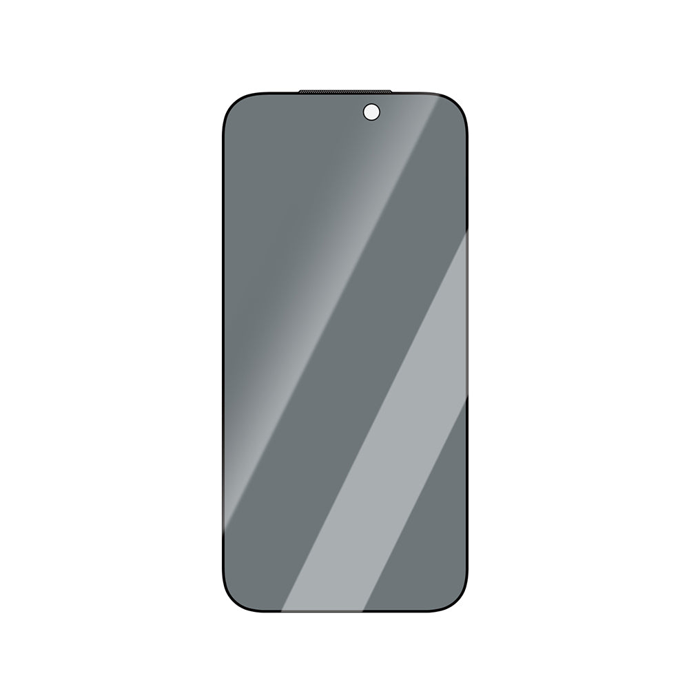 Apple iPhone 15 CaseWorld Applicator Serisi 2.5D Eyesafe Mavi Işık Teknolojili 0.33mm Privacy Temperli Cam Ekran Koruyucu + Uygulama Aparatı Siyah