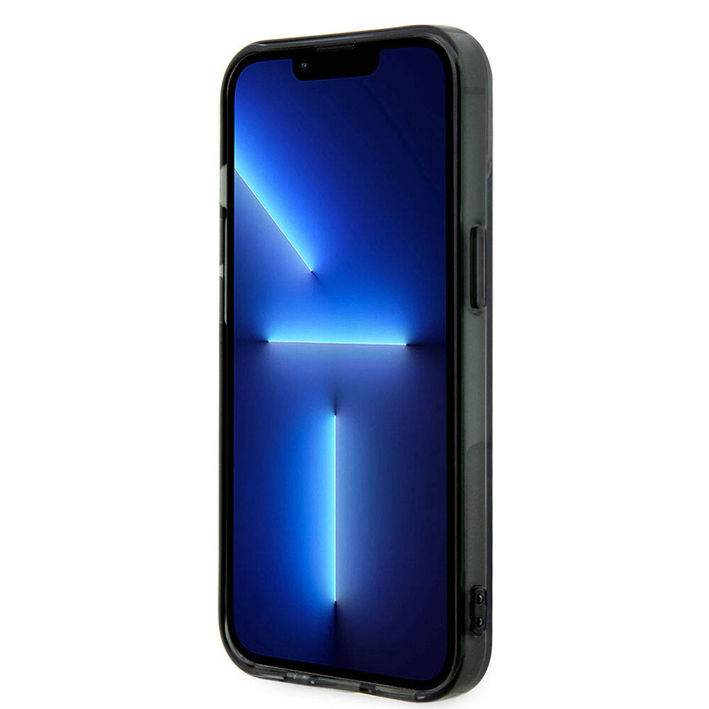 Apple iPhone 15 Kılıf BMW M-safe Şarj Özellikli Transparan Silver Ring Orjinal Lisanslı Kapak Renksiz