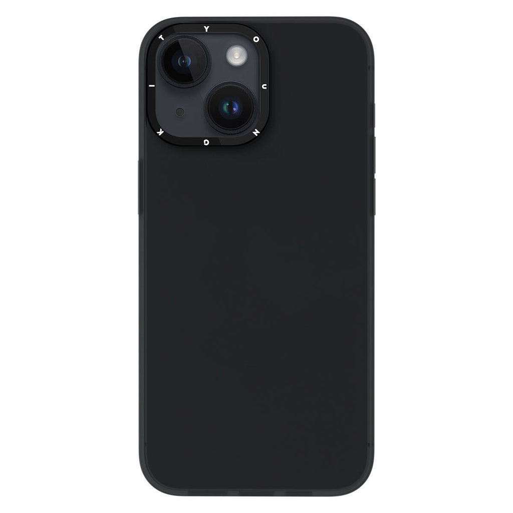 Apple iPhone 15 Kılıf Buzlu Mat Tasarım Youngkit Hidden Sand Serisi Kapak Siyah